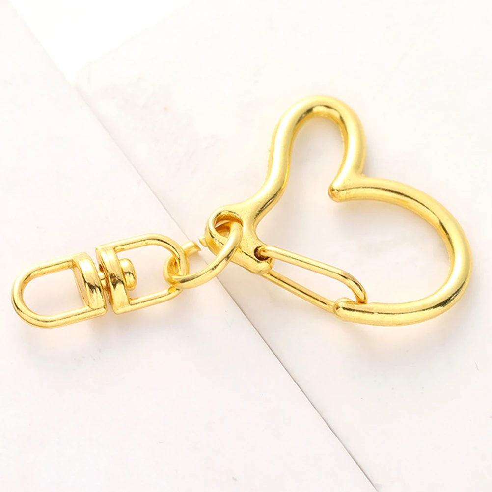 40 Stück Herz-Schlüsselanhänger-Verschlüsse aus Metall, Karabinerverschnallen, DIY-Schmuckherstellungsteile, Verbindungsschnallen für Schlüsselanhänger, Zubehör