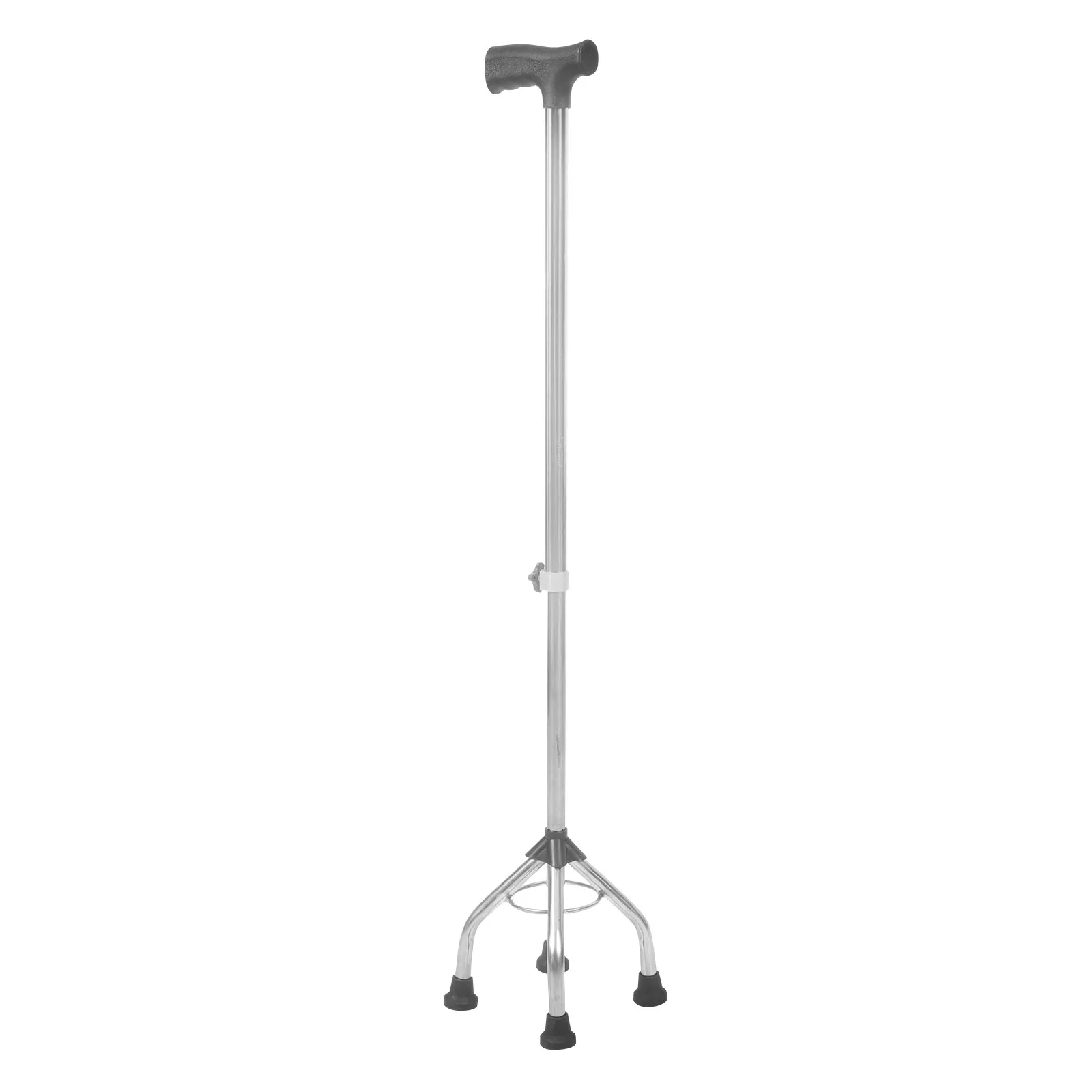 

Adjustable Quad Walking Stick Nonskid Senior Cane Ergonomic Handle Comfort Grip for Rehabilitation Hiking Travel Outdoor Use