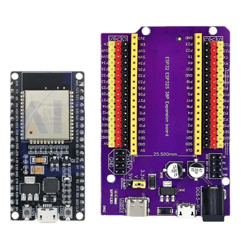 ESP32 Development Board TYPE-C/MICRO USB CP2102 WiFi+Bluetooth Dual Core ESP32-DevKitC-32 ESP-WROOM-32 Expansion Board 38PINS