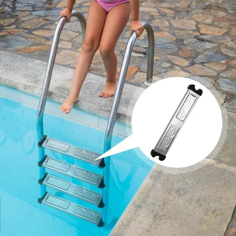 

Stainless Steel Swimming Pool Ladder Steps 300 Pound Capacity Replacement Stair Pedal Swimming Pool Escutcheon Ladder Rung For