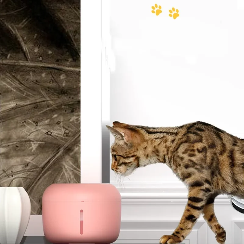 2.5L Automatic Water Dispenser Cat Drinking Bowl Pet Flowing Fountain with Recirculating Water Filter System for Cats Dog Drink