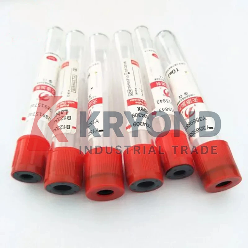 100pcs Veterinary Vacuum Blood Collection Tube No Additives 3/5/10ml Lab Plain Sterile Blood Test Tubes Original Product
