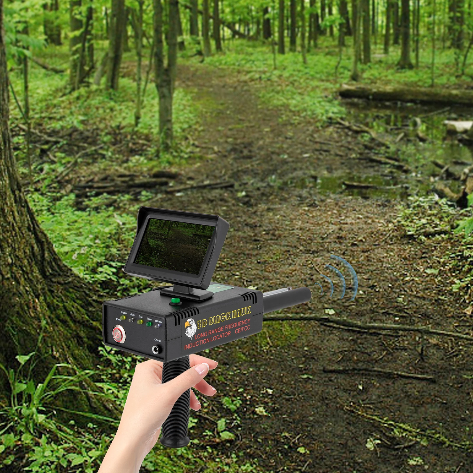 Professional Metal Detector High Precision Portable Metal Finder Remote Guidance Detector Wide Range Treasure Scanner