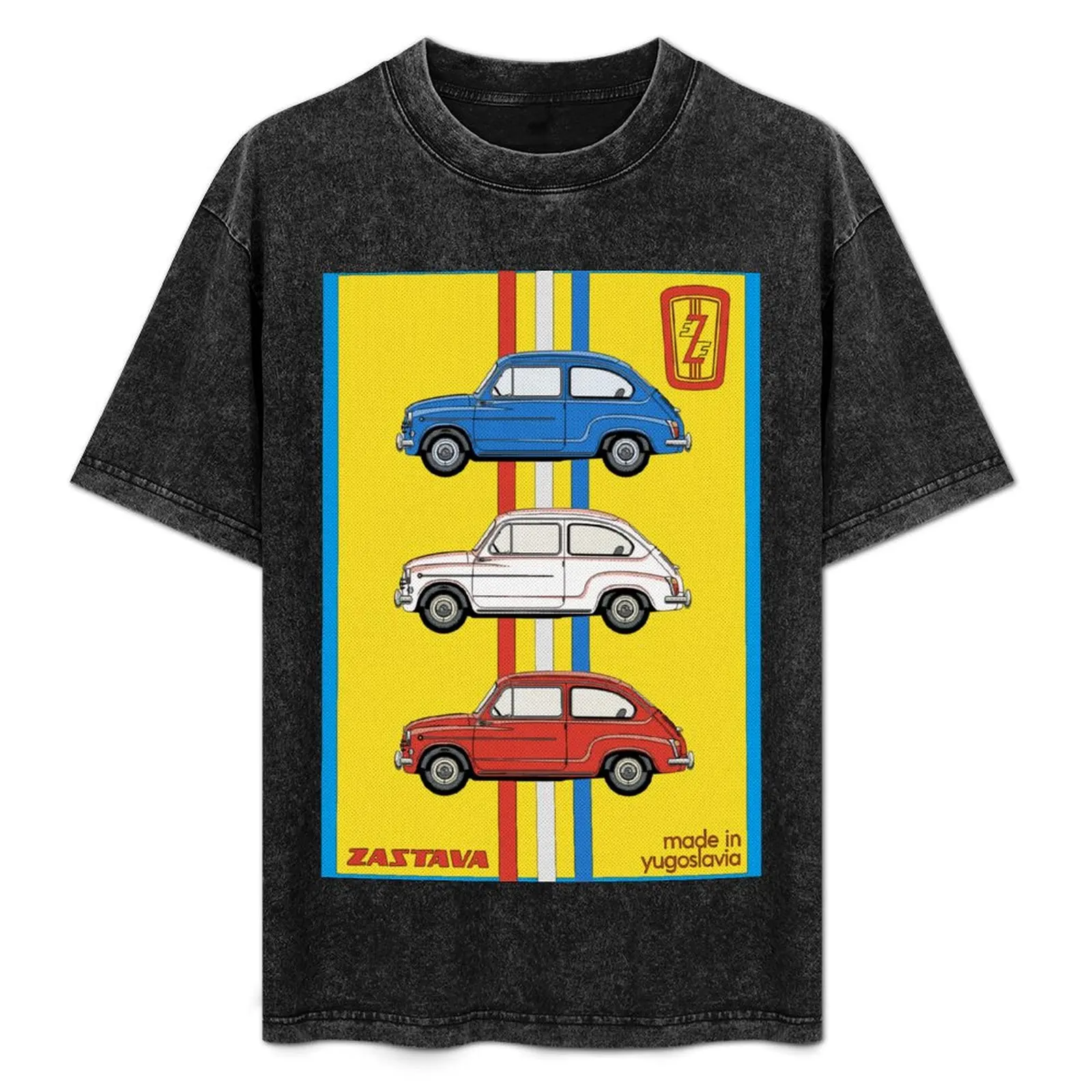 

Zastava 750 Retro Poster T-Shirt oversized t shirt topping mens fashion