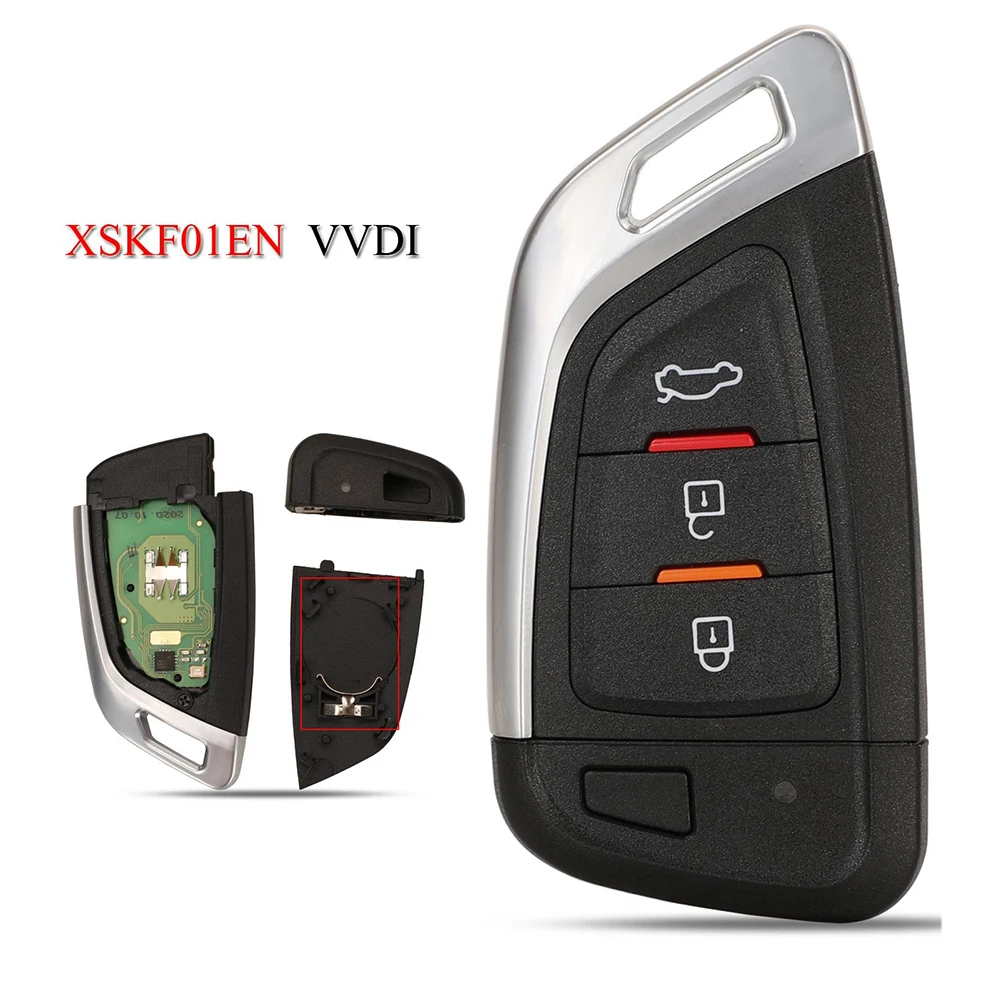 

jingyuqin New Remote Replace Car Key VVDI For Xhorse XSKF01EN Universal Smart Proximity Flip Type