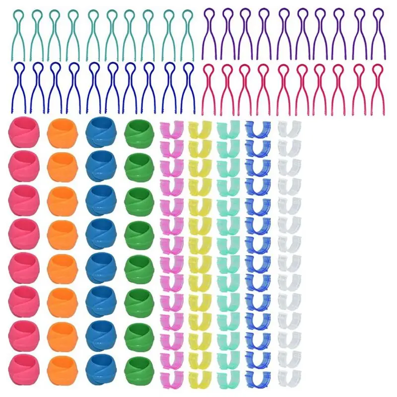Stock Quantity 142Pcs Bobbin Thread Organizing Clips Kit 70 Bobbin Holder Clips,32 Silicone Holder Bobbin Holders,40 Bobbin Thre