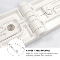 Laptop Stand Foldable Ergonomic Computer Rack for Tablets Adjustable Height Portable Desk Holder Increase Air Circulation