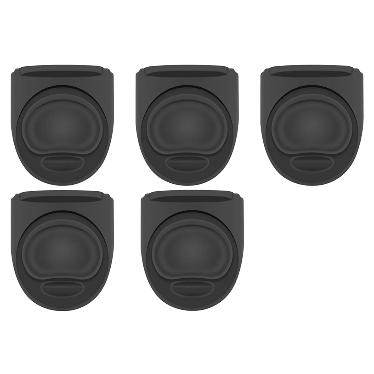 5 Pcs Replacement Stopper for Free Sip 19/24/32/40 Ounce, Silicone Anti-Spill Lid Stopper Black