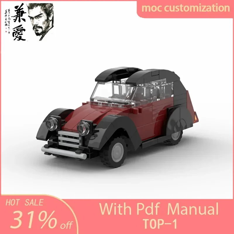 

123pcs Moc Citroen 2CV Charleston Champion Vehicle Building Blocks City Racing Car Super Sports Car Bricks Boys Toys Gifts