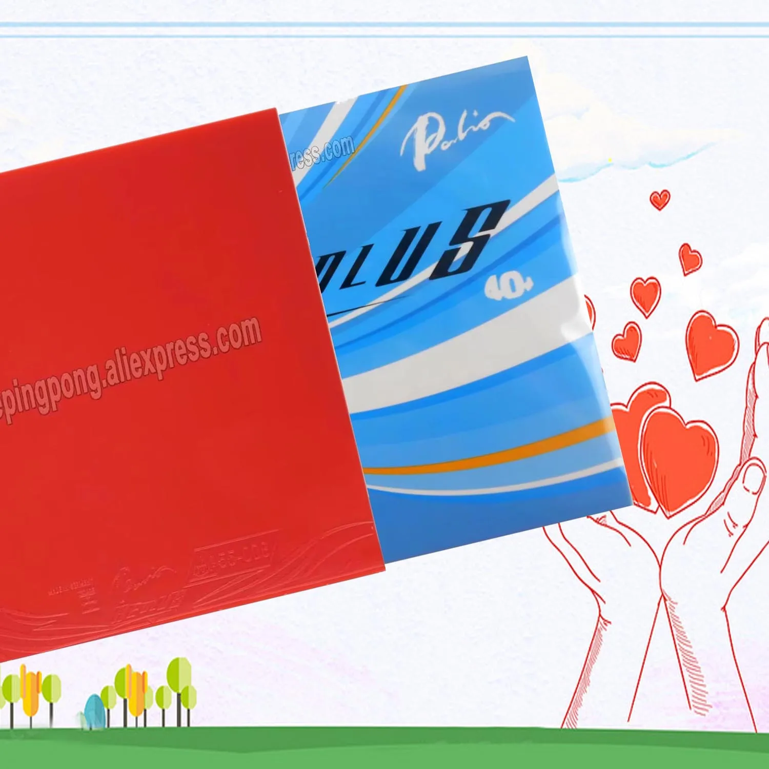 

Palio Aeolus Pips-in Table Tennis Aeolus Rubber with Sponge