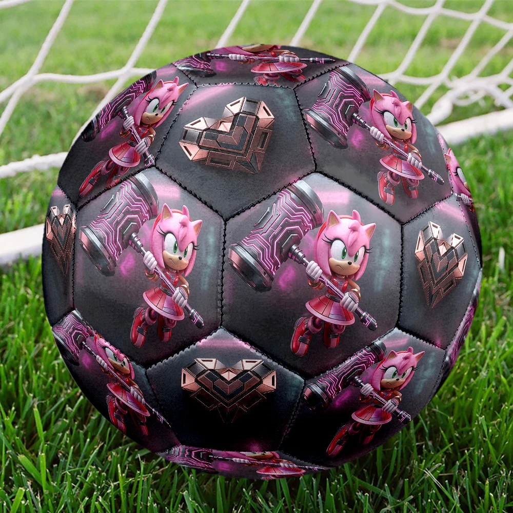 1pc Sonic Hedgehog Football Soccer Ball Size 5 Match Ball Fashion Team Training Cool Sports Gift HE36 view 3