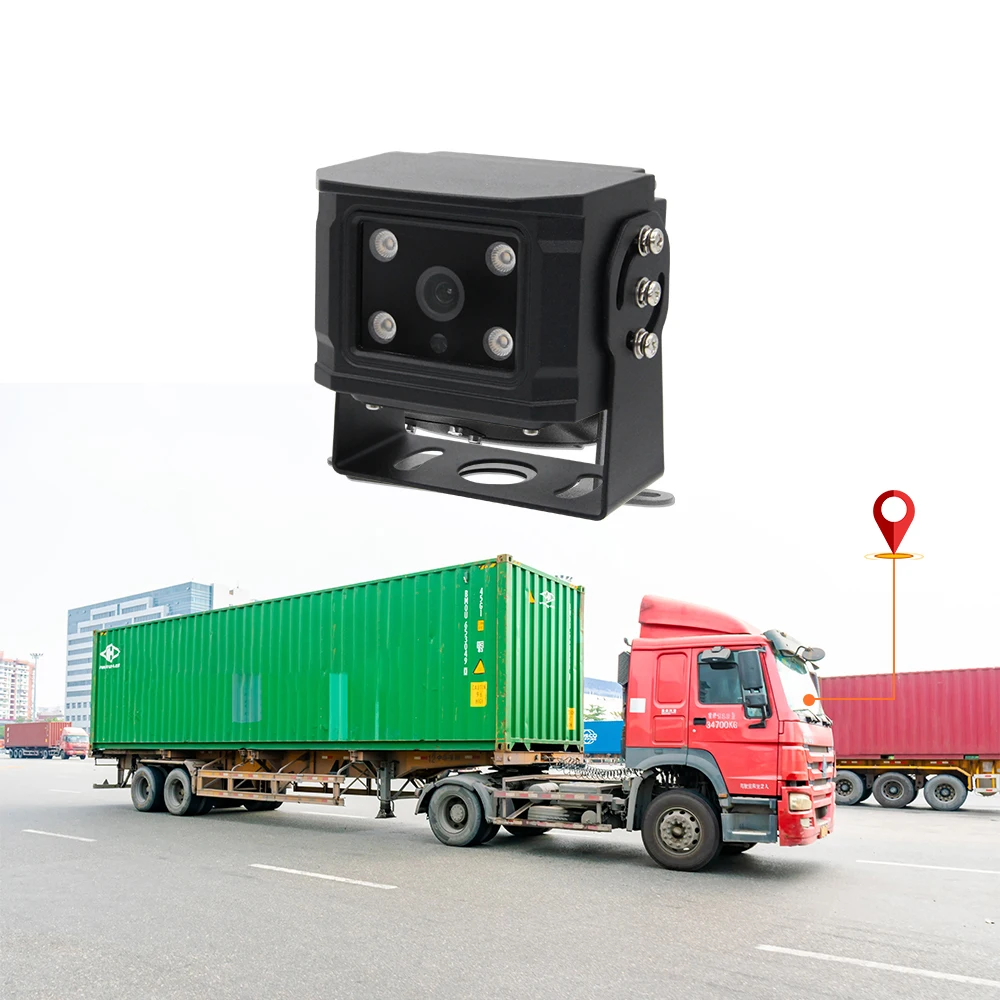 3G 4G LTE Truck Camera H.265 Remote Video Real-time Moniting AI Car Camera With SIM Card Support IR Night Vision 256G TF Card
