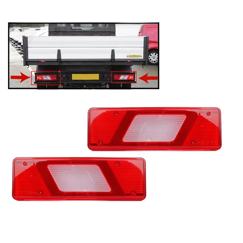 

2 шт., линза заднего фонаря, правая и левая, подходит для Ford Transit Tipper Mk8 1831334 2013 + на BK31-13292-AA BK31 13293 AA, автомобильные аксессуары