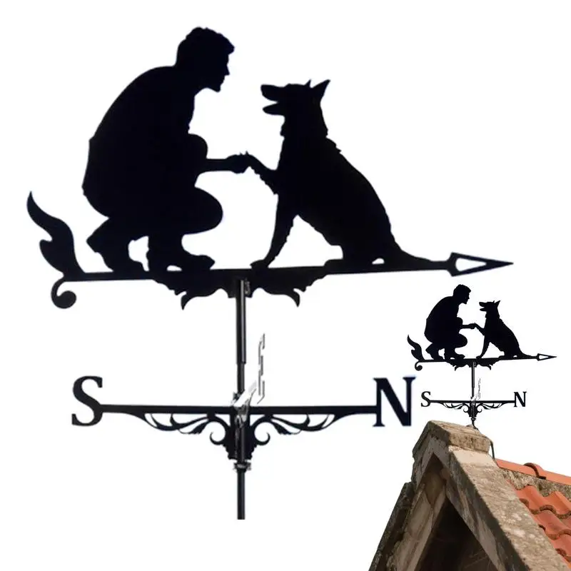 Paleta de Metal para hombre y perro, paleta meteorológica de hierro, águila, metal, decoración de patio y jardín al aire libre, pintura en aerosol, manualidades para exteriores