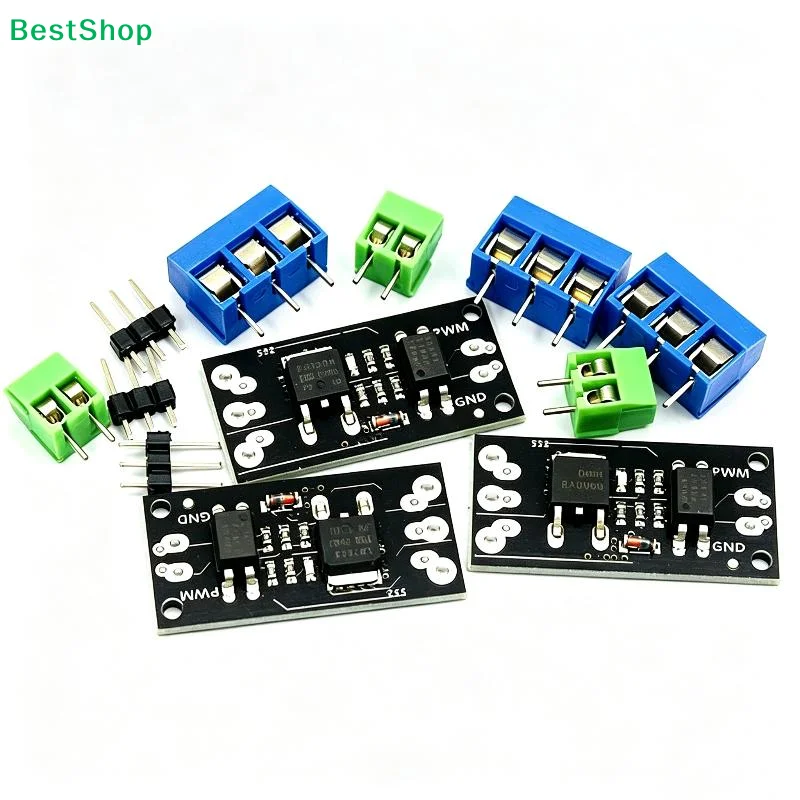 1 Set FR120N LR7843 D4184 Opto-Isolated MOSFET Switch Module PWM 3.3V/5V Control Replace Mechanical Relay DC Load Driver PCB