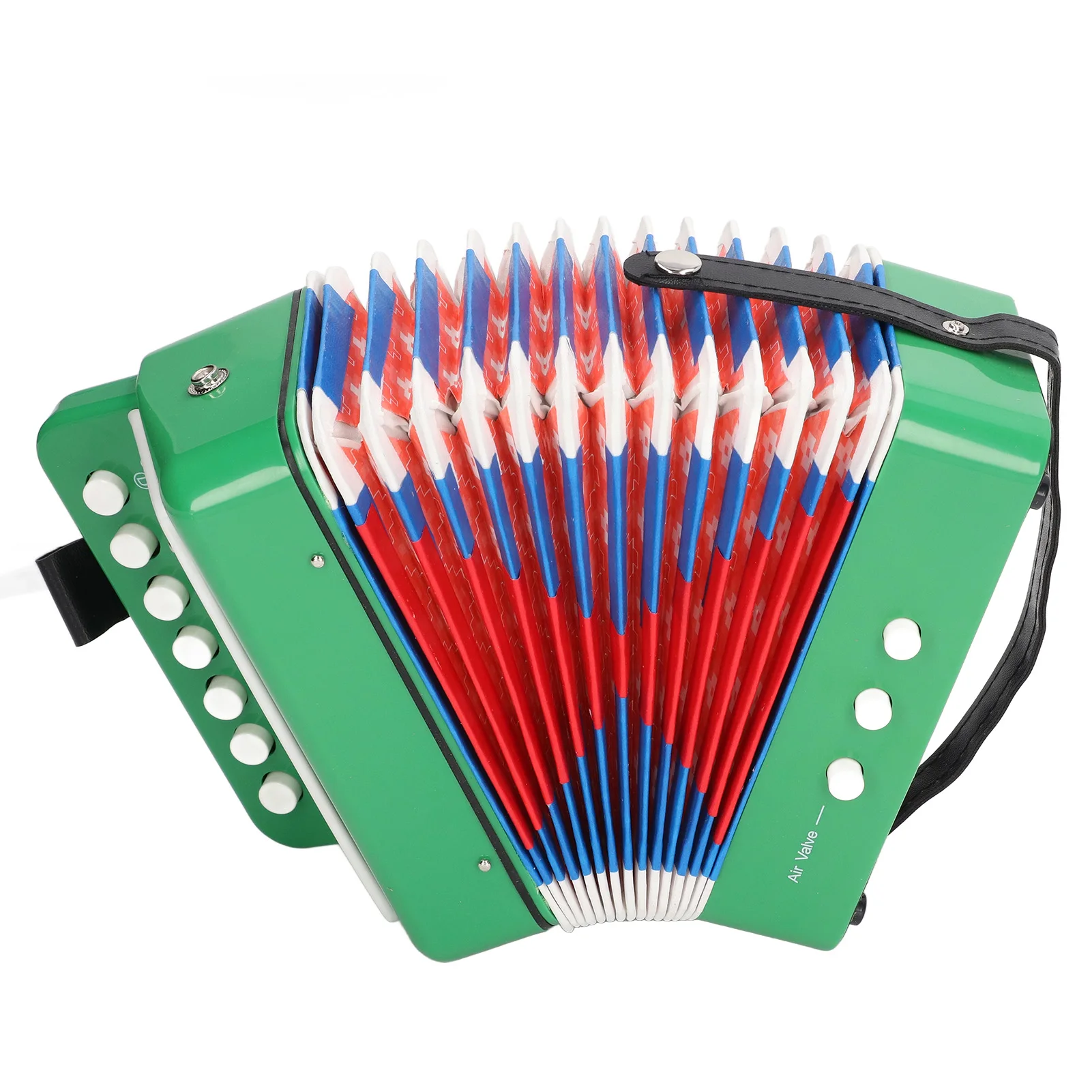 Ensemble accordéon vert pour enfants, jouet musical, cadeau d'anniversaire, 10 prédire