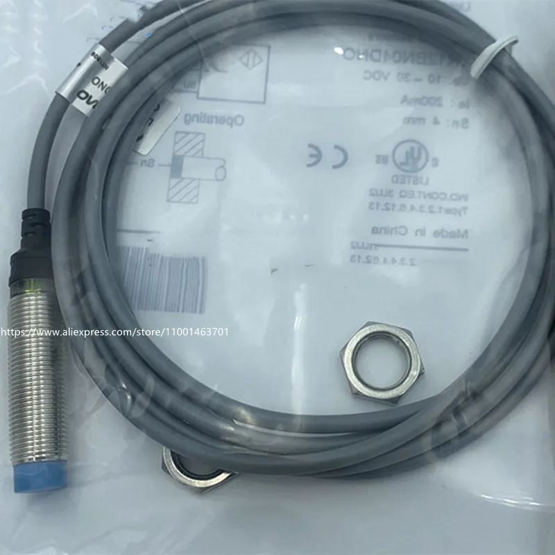 3Pcs LR12XBN04DPO LR12XBN04DNO Cylindrical Proximity Switch DC Three-Wire NPN Normally Open 24V Waterproof New High quality