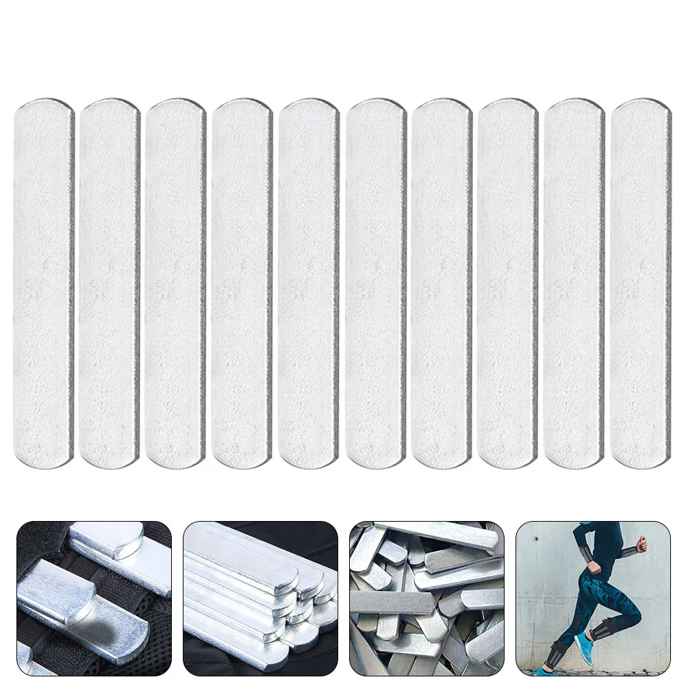 

10 Pcs Tanktops for Women Vest Training Plate Sports Running Weight Steel Exercise Silver Equipment Women's
