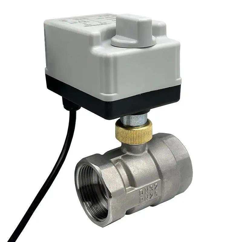 

1/2" 3/4" 1" Stainless Steel Electric With Manual Switch 220V 12V Three Wire Two Point Control Motorized Ball Vae