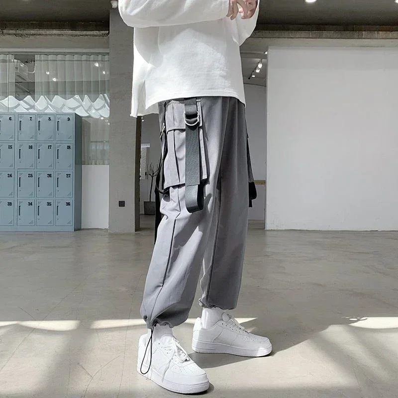 

Men's Cargo Pants Multi Pocket Work Wear Male Trousers Autumn Multipockets New in Cotton Regular Fit Techwear Slacks Baggy Long