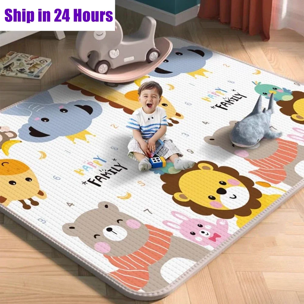 

Thick 1CM EPE Baby Activity Gym Baby Crawling Play Mats Folding Mat Carpet Baby Game Mat for Children's Safety Mat Rug Non-toxic