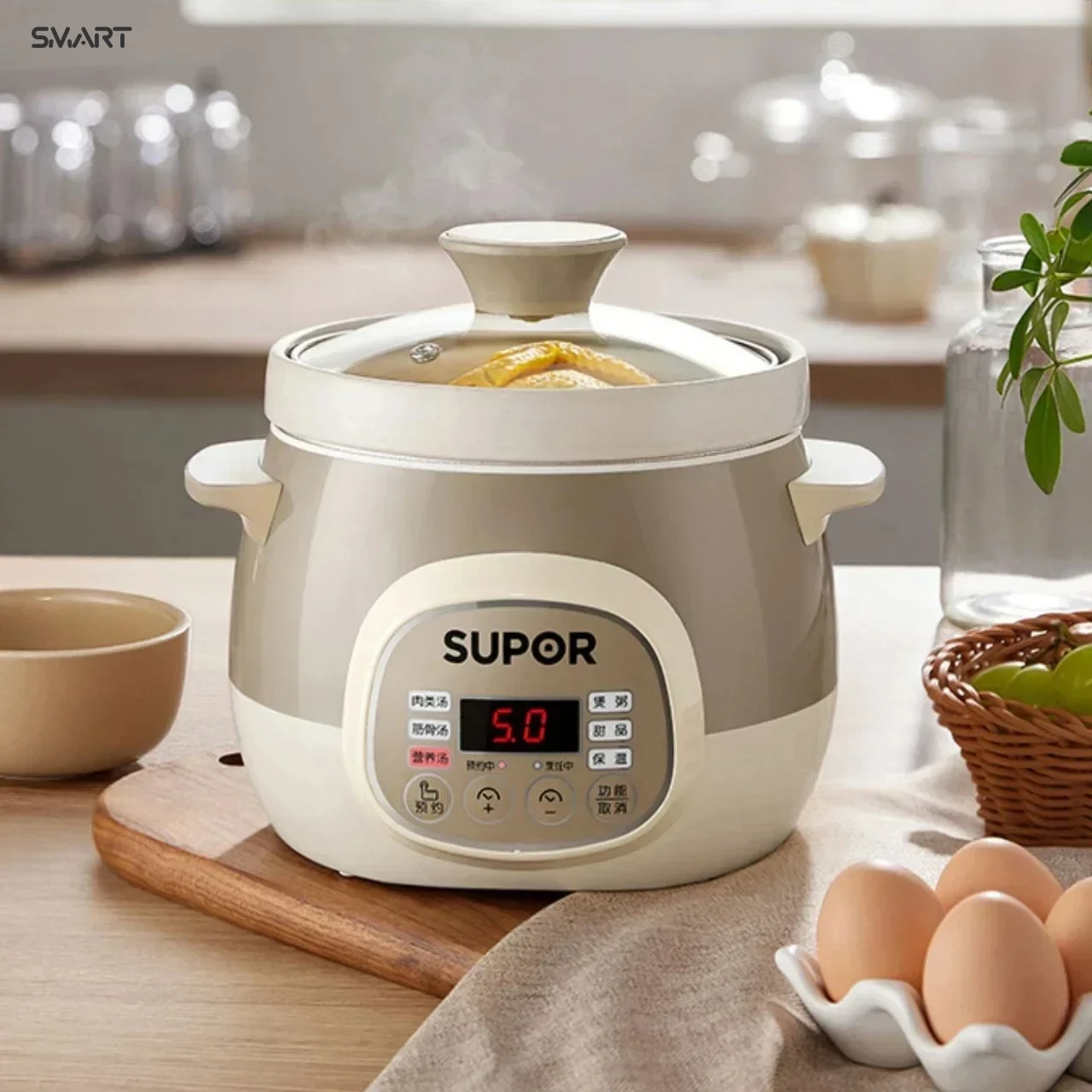 Home use  Crock-pot - Electric. new style，Baby. Multifunctional/automatic. Ceramic. Porridge cooker.