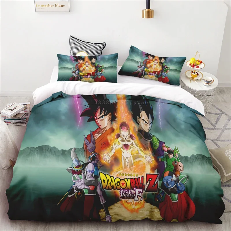 Juste de protection Dragon Ball Animation pour adultes et enfants, souvenirs d'enfance, doux et confortable, grand lit simple ou double, décor d'anniversaire