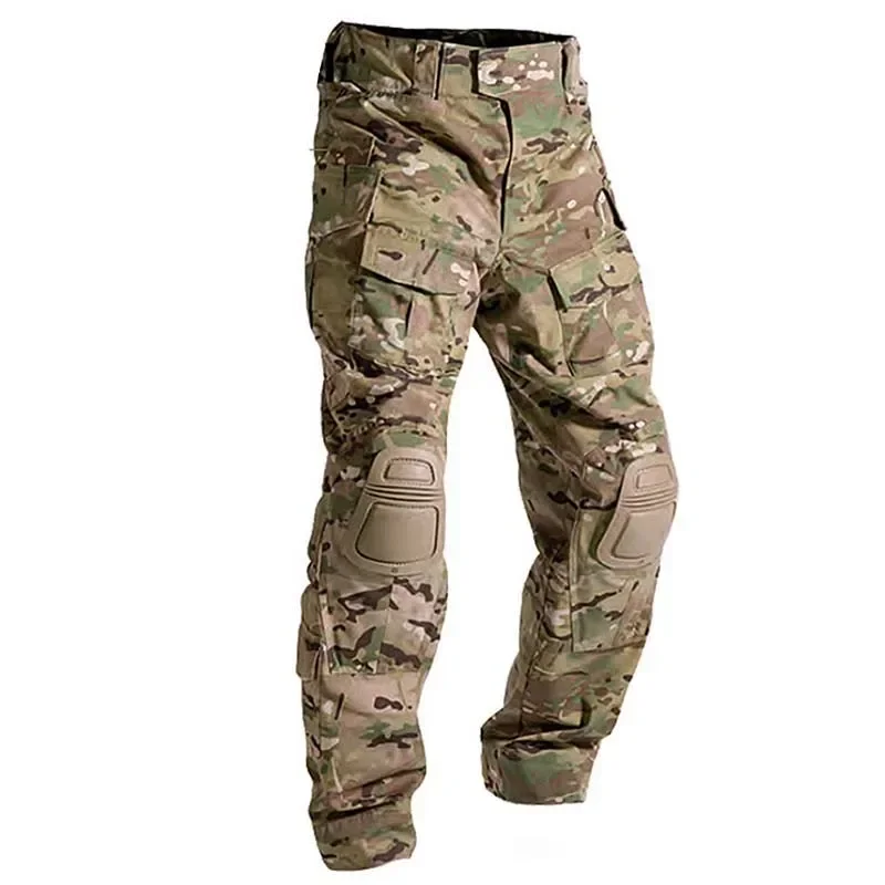 

Camo Tactical Pants Men Clothing Hiking Pant Paintball Combat Pants with Knee Pads Airsoft Hunting Clothes Wear-resisting