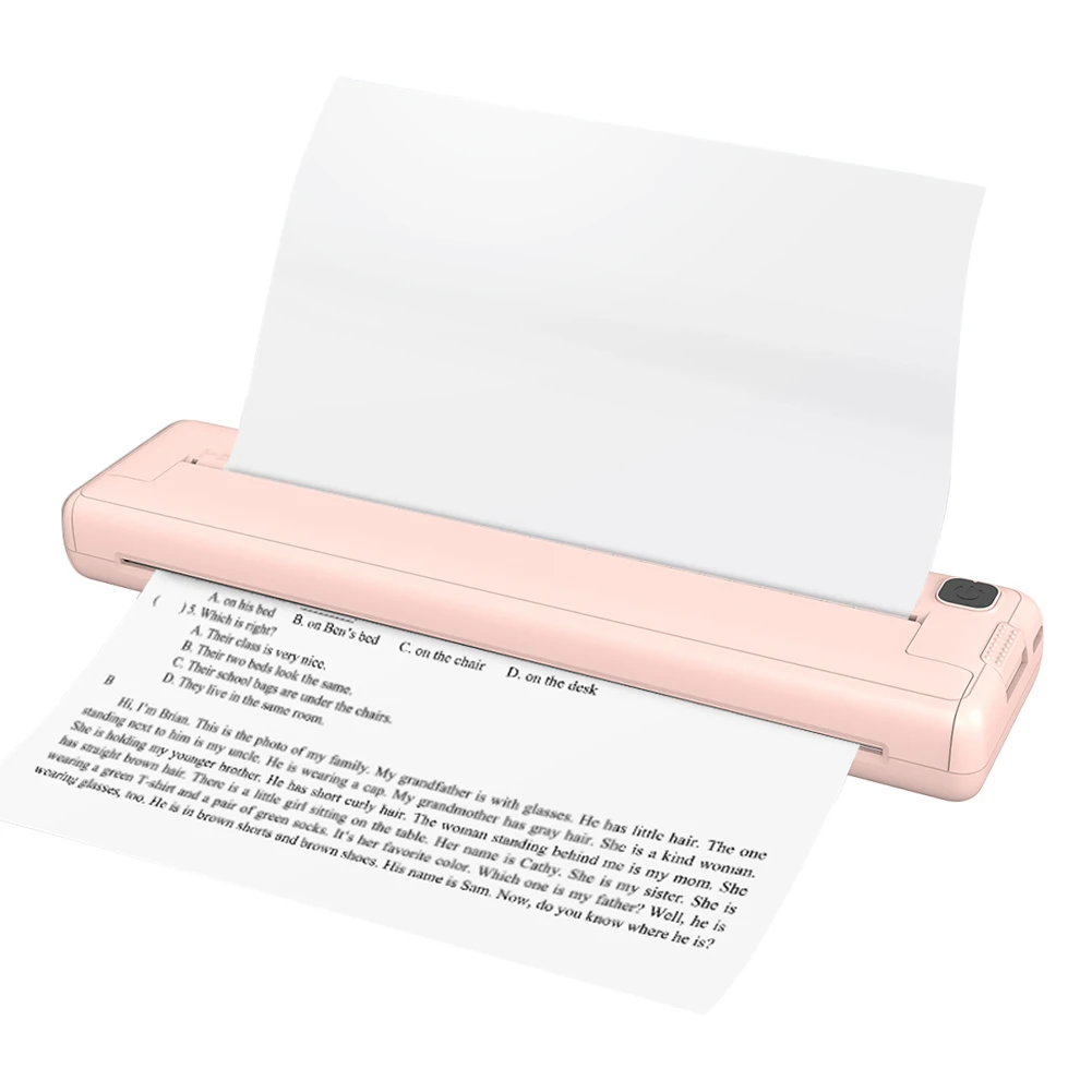 طابعة جيب حرارية محمولة BT ، بطارية ، صانع ملصقات ، ملصق صور ، مذكرة ، طباعة أسئلة خاطئة ، BT