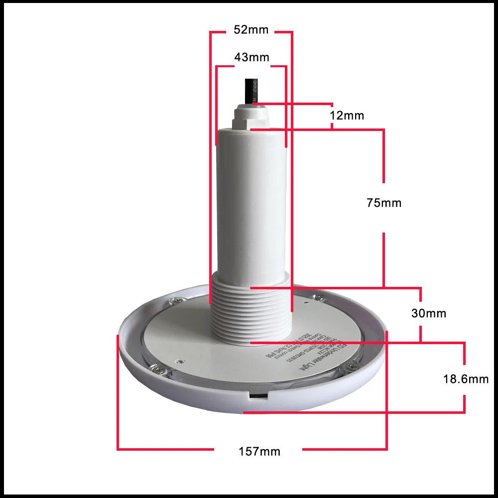 

1.5‘ Thread Pool LED Spotlight AC12V RGB Sync Switch on/off IP68 Waterproof