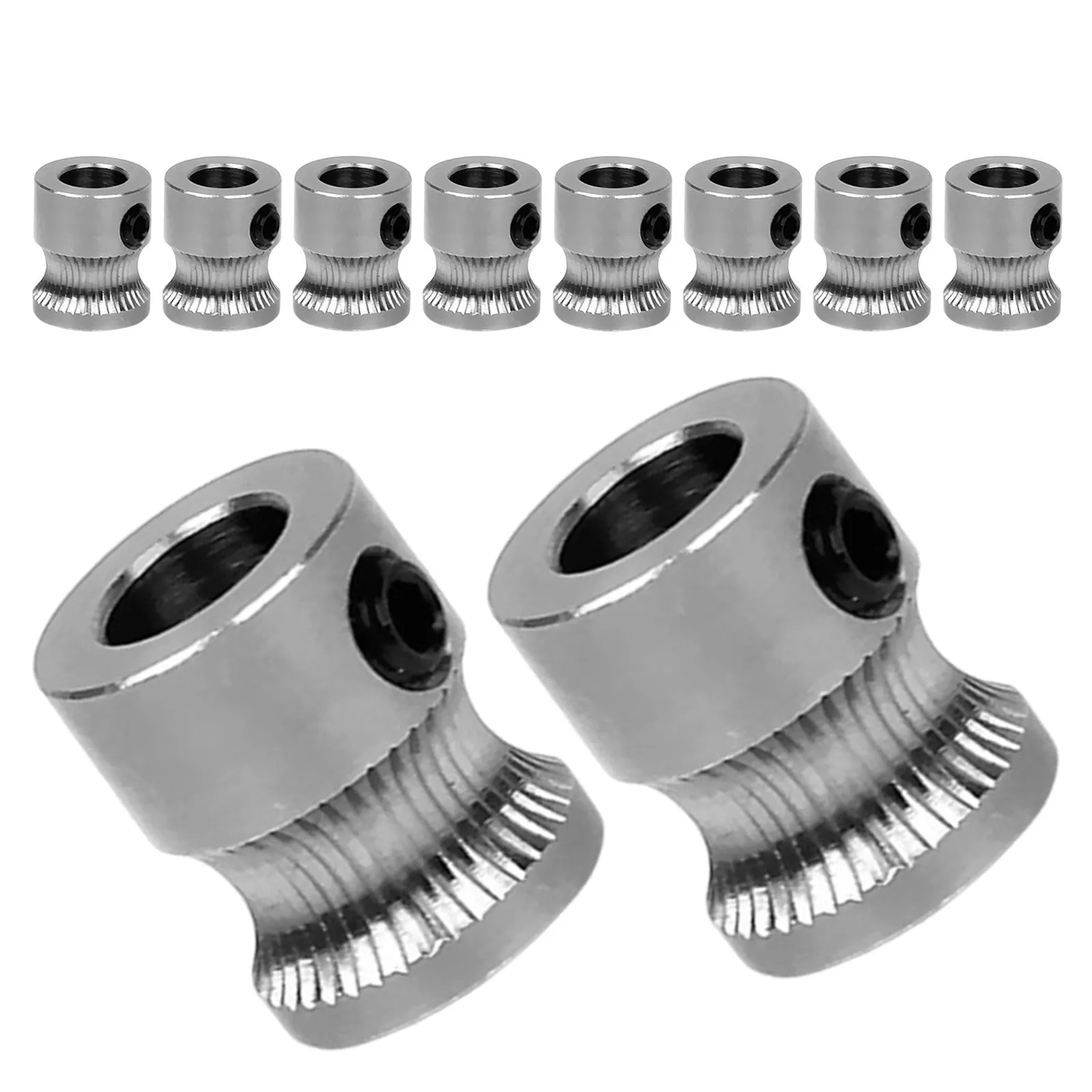 

10Pcs 3D Printer Parts Extruder Gear Stainless Steel High Precision Drive Replacement Filament Feed Upgrade Printing Accessory