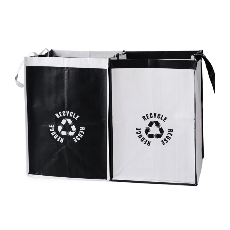 

New Wide Waste Baskets Recycle Waste Bag Organize Your Trash Durable Trash Bins