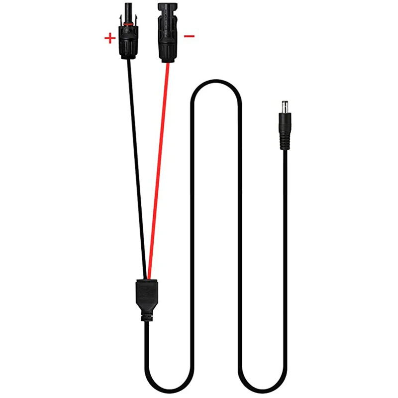 Solar Panel Connectors DC Extension Cable 16AWG With DC 5.5mmx2.1mm DC3.5x1.35mm Adapter For Power Station Generators