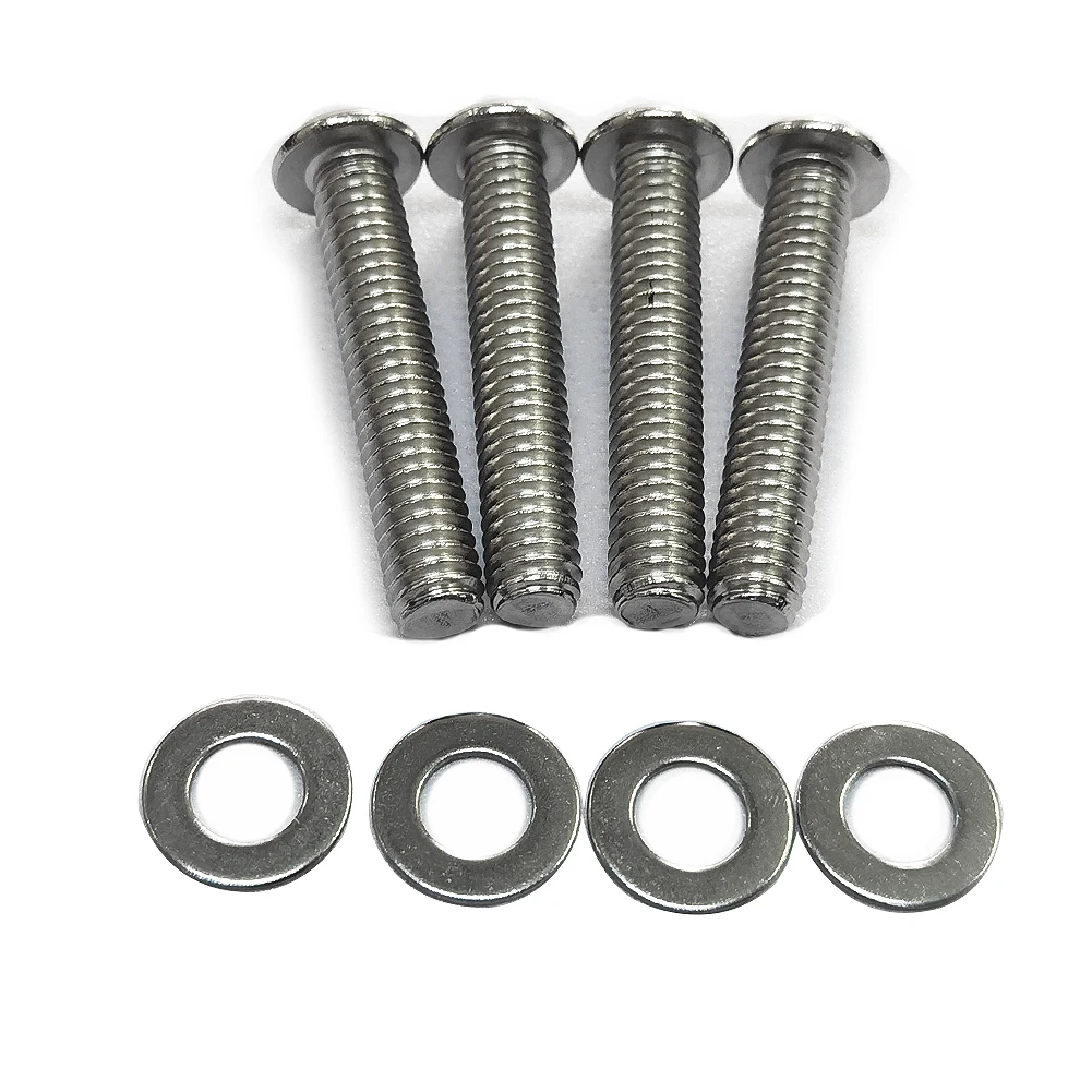 Tornillo de guardabarros trasero de acero inoxidable, 4 piezas, para Harley Sportster Iron XL883 XL1200 XL 883 1200 48 72 Seventy Two Forty Eight