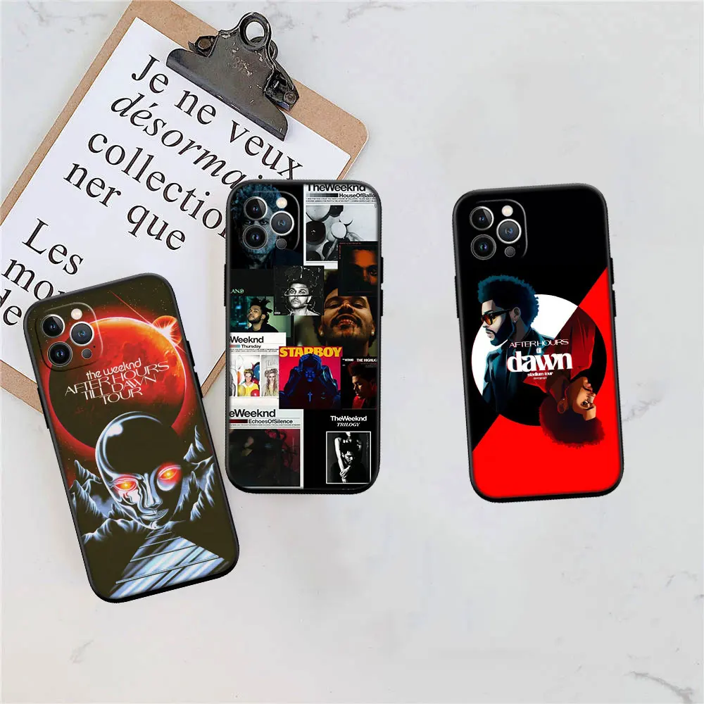 Противоударный чехол-накладка The Weeknd Minimalist Poster для iPhone 17, 16, 15, 11, 12, 14, 13 Pro Max, Mini, XS, X, XR, 7 Plus, 17E