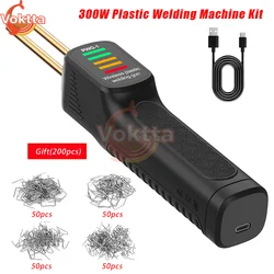 300W Plastic Welding Machine Kit Automotive Bumper Crack Repair Gun With Iron Hot Stapler Welding Soldering Iron Repair Tools