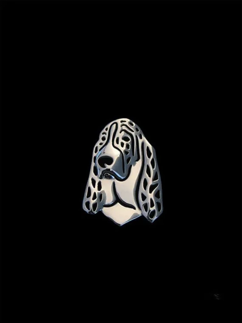 Cute Basset Hound Brooches