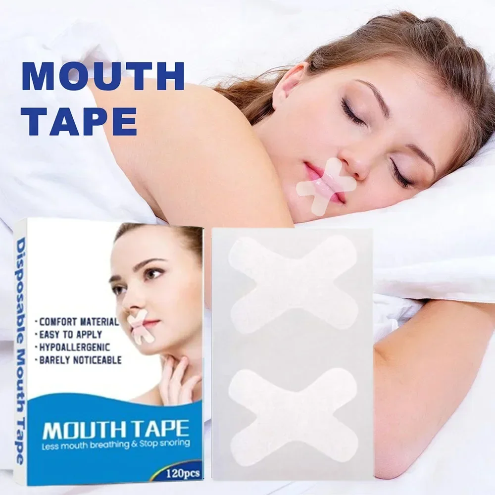 

240pcs Anti-snoring Mouth Tape Sleep Strips Mouth Breathing Tape Good Sleeping Aid Mouth Stickers For Stop Snoring Nose Patches