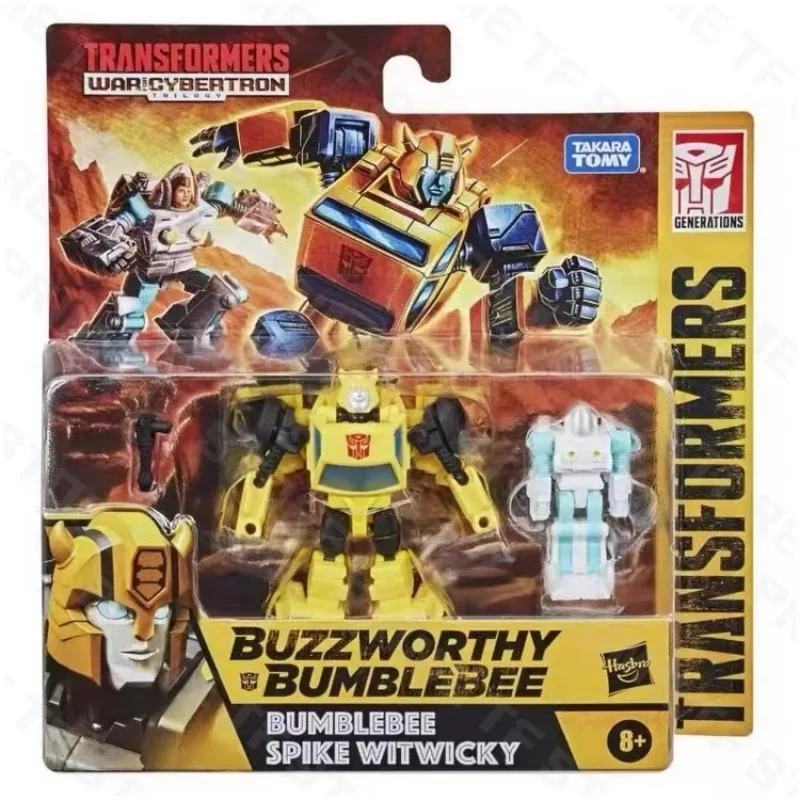 Originele Hasbro Transformers War for Cybertron Kingdom BB F0926 Bumblebee Spike Witwicky Core-klasse actiefiguur