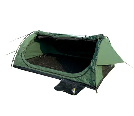 

Military Green Ready-made Tent for Outdoor Use To Repel Mosquitoes. Suitable for 1-2 People.