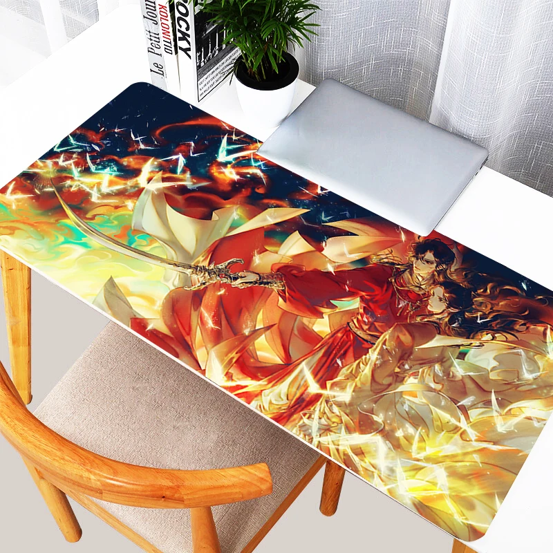 

Mouse Pad Computer Gaming Accessories Keyboard Pad Laptop Tian Guan Ci Fu Anime Mousepad PC Gamer Rubber Extended Desk Mouse Mat