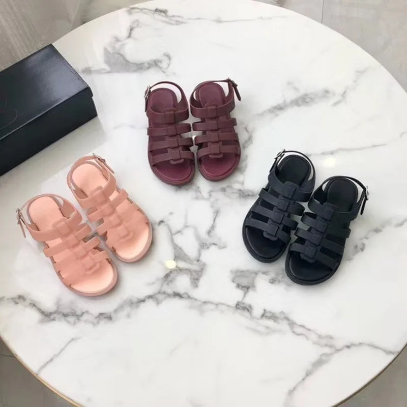 

Летние сандалии для взрослых и женщин в стиле ретро, женские модные мягкие тапочки на плоской подошве из ПВХ, брендовая пляжная обувь Melis для девочек, SM022