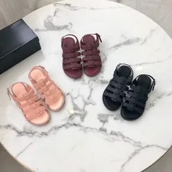 Retro Adult Women Summer Sandals Ladies Fashion Roma PVC Soft Flat Slippers Girls Brand Melis Beach Shoes SM022