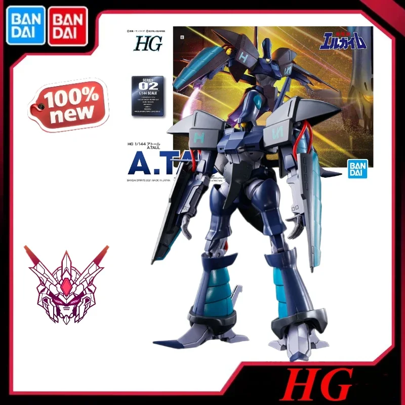 

В наличии Bandai, оригинальный Gundam HG 1/144, тяжелый истребитель, сборная модель, коллекционные праздничные подарки, горячие игрушки, украшения, подвижный мех