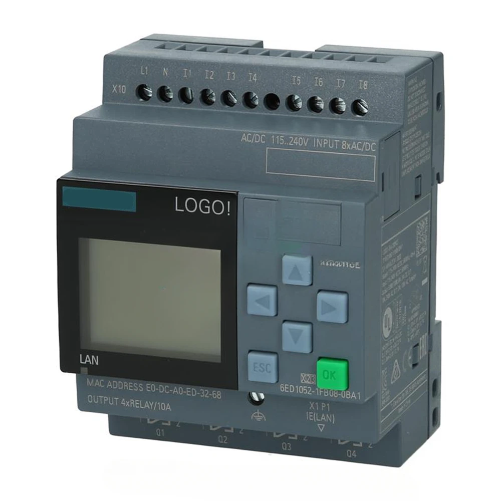 For 230RCE,logic Module, Display PS/I/O: 115V/230V/relay, 6ED1 052, 6ED1052-1FB08-0BA1, 6ED10521FB080BA1