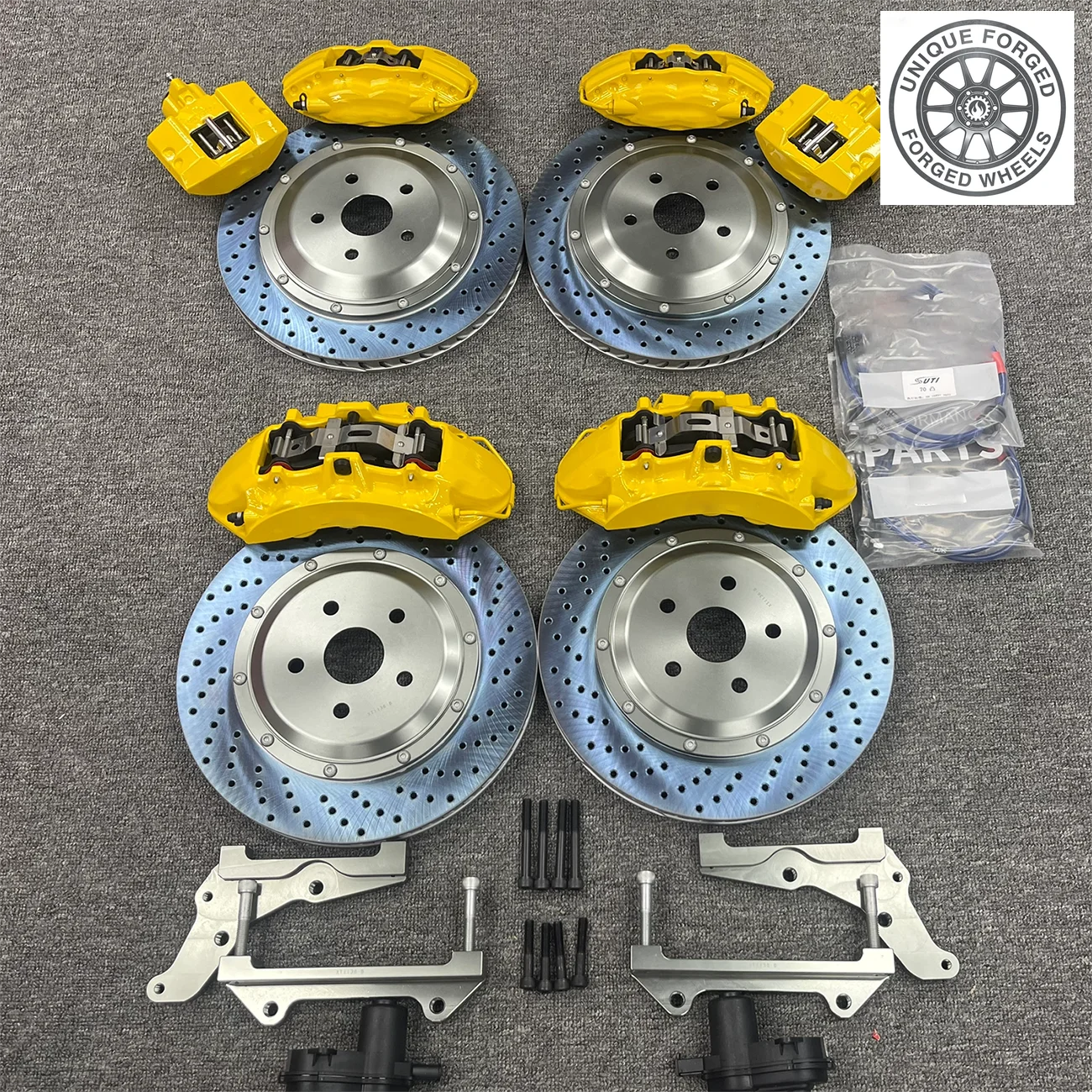 

High Performance Brake Kit Front Wheel 6 Pot Calipers 355mm 380mm 4 Piston Brake Disc