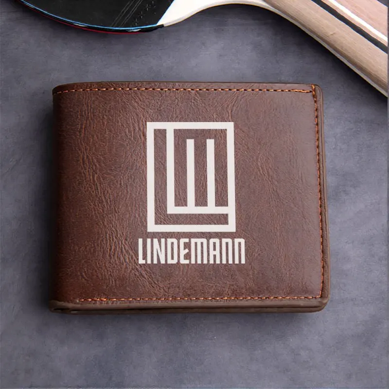 LINDEMANN Portafoglio in pelle PU premium dal design minimalista Portafoglio compatto unisex leggero e resistente per l'uso quotidiano