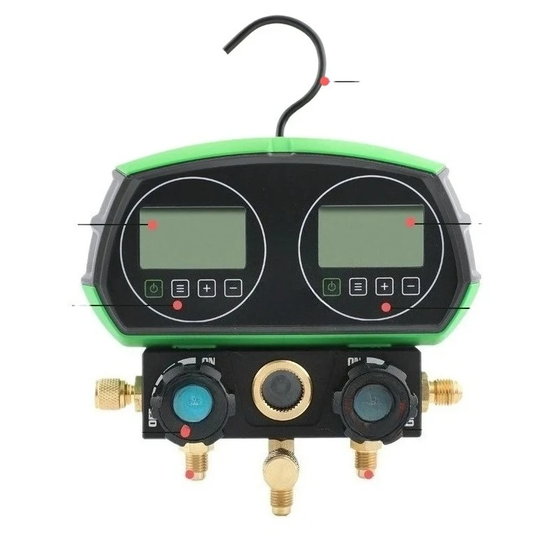 

Electronic fluoride meter Visual digital display Double meter Liquid air conditioner plus snow refrigerant pressure evacuation