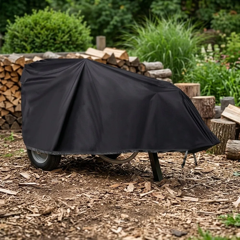 1 Set Waterproof 420D Oxford Log Splitter Cover 83x45x39 Inch For 15-45 Ton Wood Splitter Outdoor Weather Protection Shield