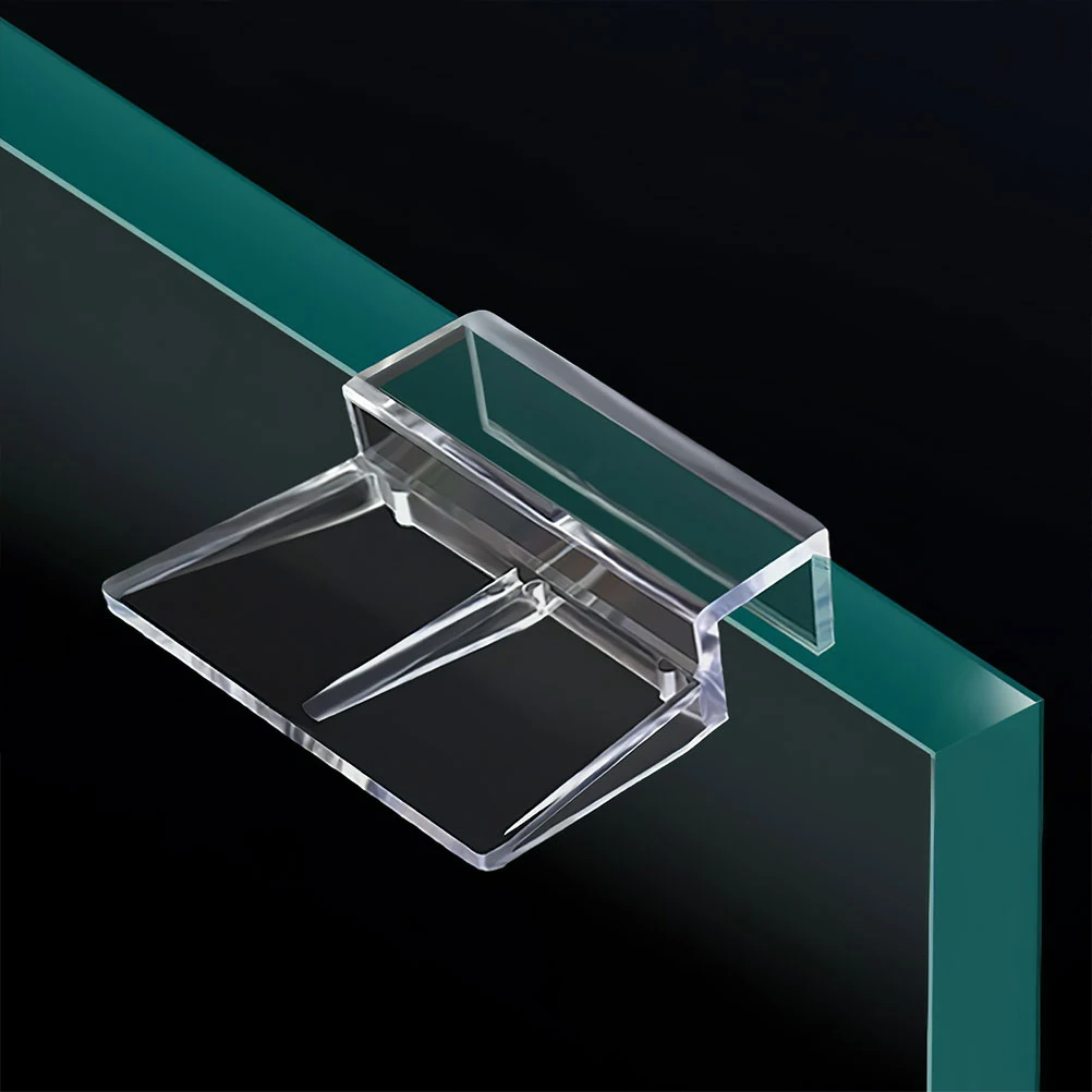 

6 pcs Aquarium Cover Bracket 6mm Acrylic Fish Lid Support Holder Easy Install Durable Rimless Tank Top Retainers Glass Cover